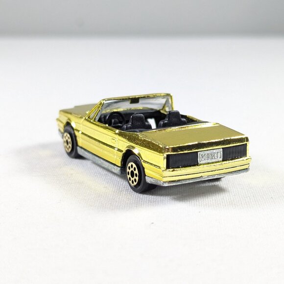 Vintage Majorette gold chrome Cadillac #253 convertible diecast toy car - Picture 5 of 9